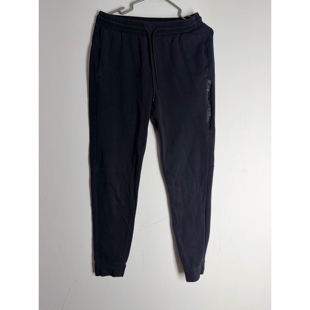Old Navy Active Dynamic Fleece Joggers Mens Small Black Tapered Sweatpants Zip